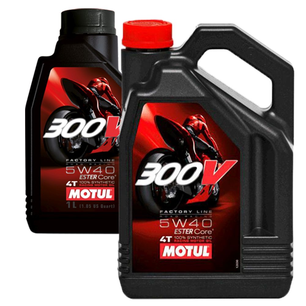 MOTUL 300V 5W40 Factory Line Road Racing 4T Engine Oil - Moore