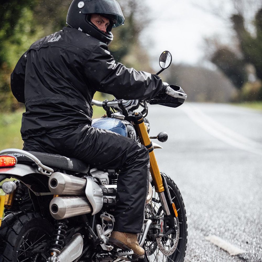 Merlin Platinum Laminate Waterproof Over Jacket, Black - Moore Speed Racing