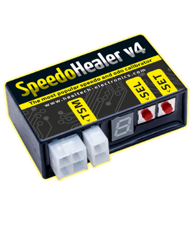 Healtech Speedo Healer V4 - Convert KMH to MPH / Increases Speedo ODO Accuracy / Speed Delimiter