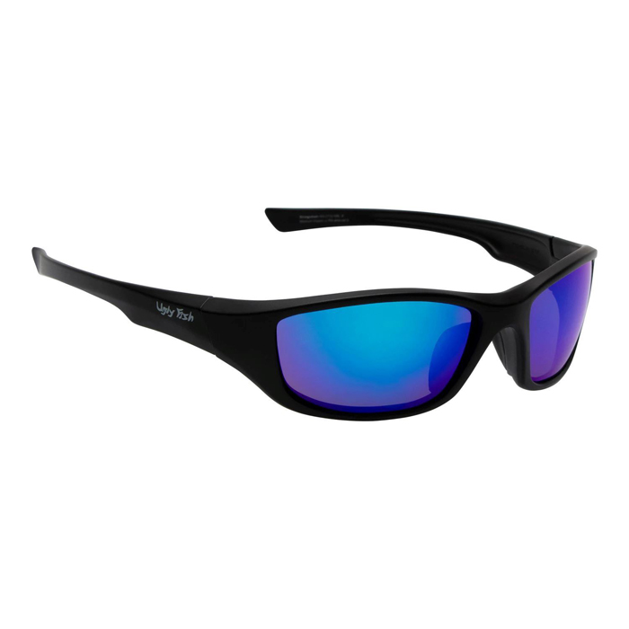 Ugly Fish Slingshot Sunglasses - Matt Black Frame & Blue Revo Lens