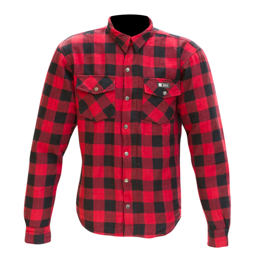 Merlin AXE Chequered Kevlar Motorcycle Shirt