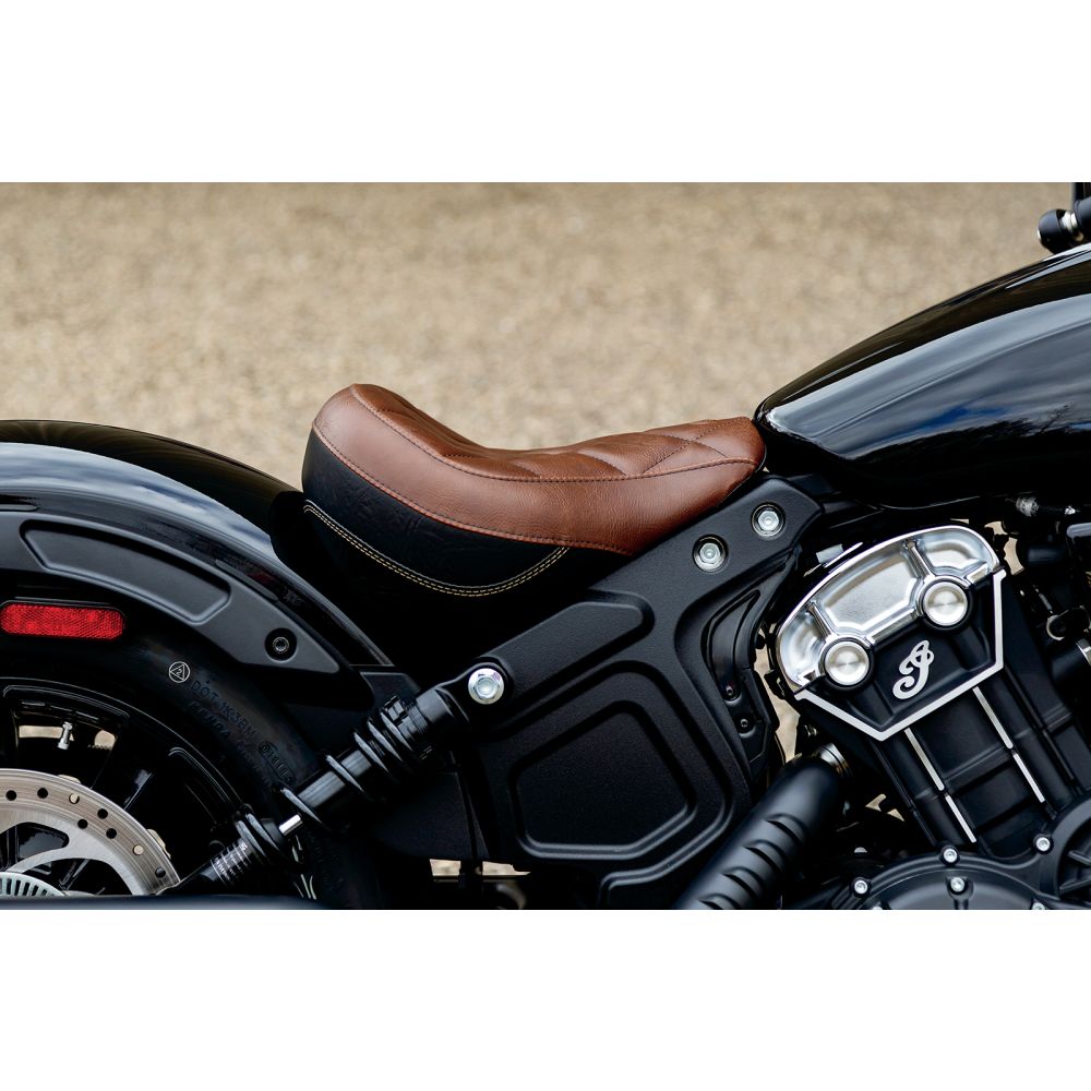 Mustang Solo Touring Seat for Indian Scout Bobber Moore Speed Racing