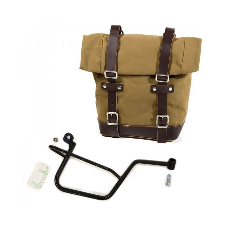 Unit Garage Side Pannier Canvas Subframe Moto Guzzi V7 DX