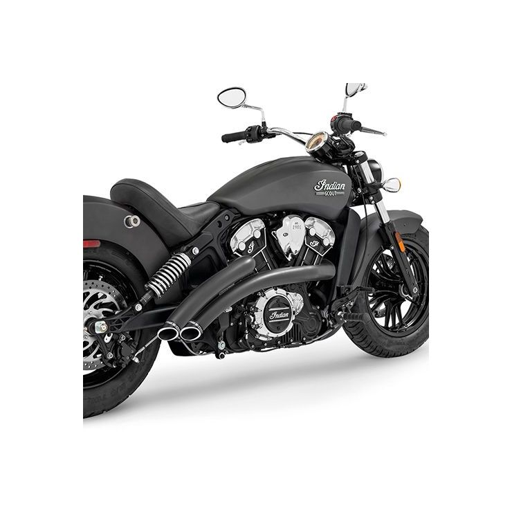 Freedom Performance Radical Radius 2-2 Slash Cut Tip Exhaust System Indian Scout Sixty Bobber