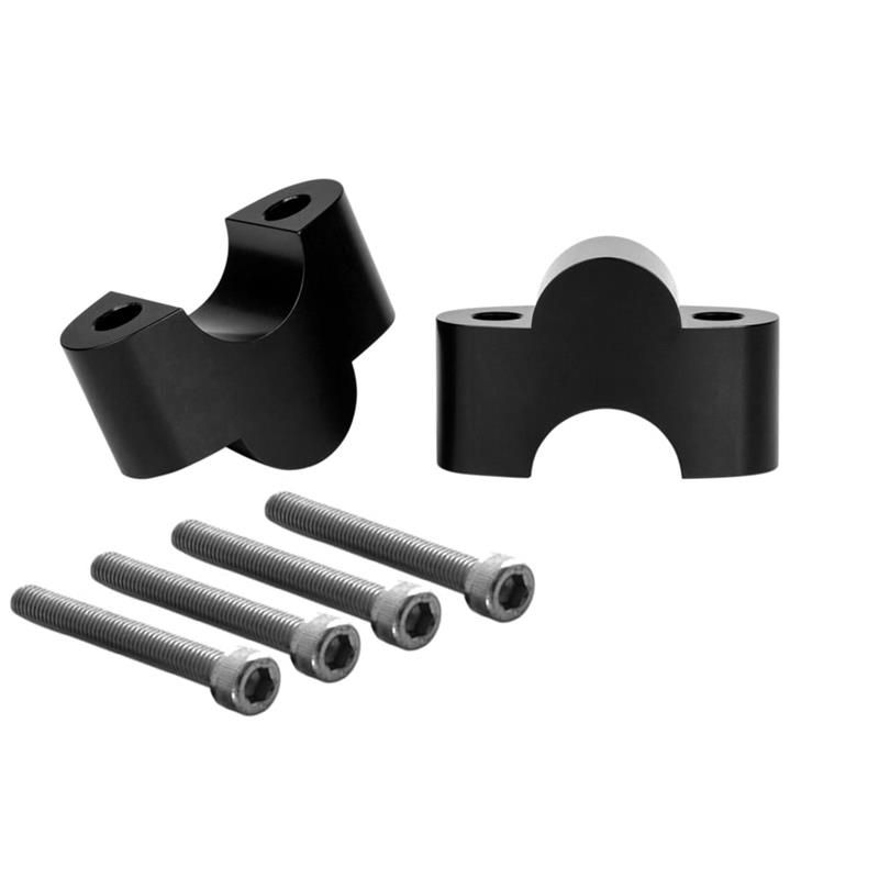 Black One Inch Handlebar Riser Inserts for 1" Bars by Motone Moore