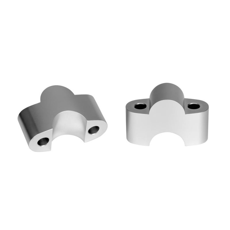 Silver One Inch Handlebar Riser Inserts for 1'' Bars by Motone