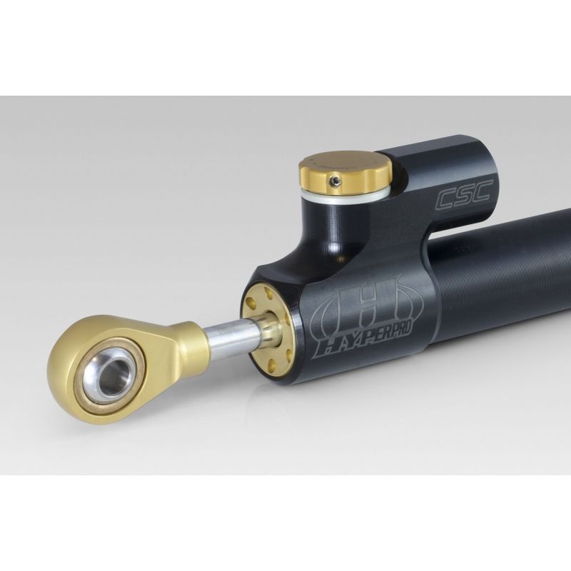 Hyperpro CSC Constant Adjustable Steering Damper Stabilizer Black