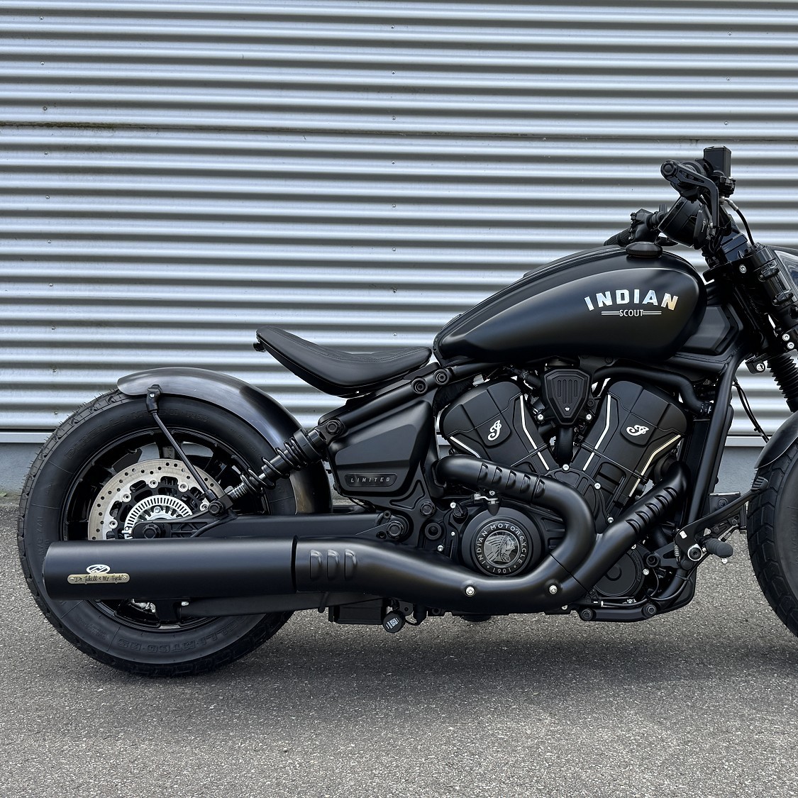 Wunderkind Bobber Rear Fender Conversion Set With Seat For Indian Scout ...