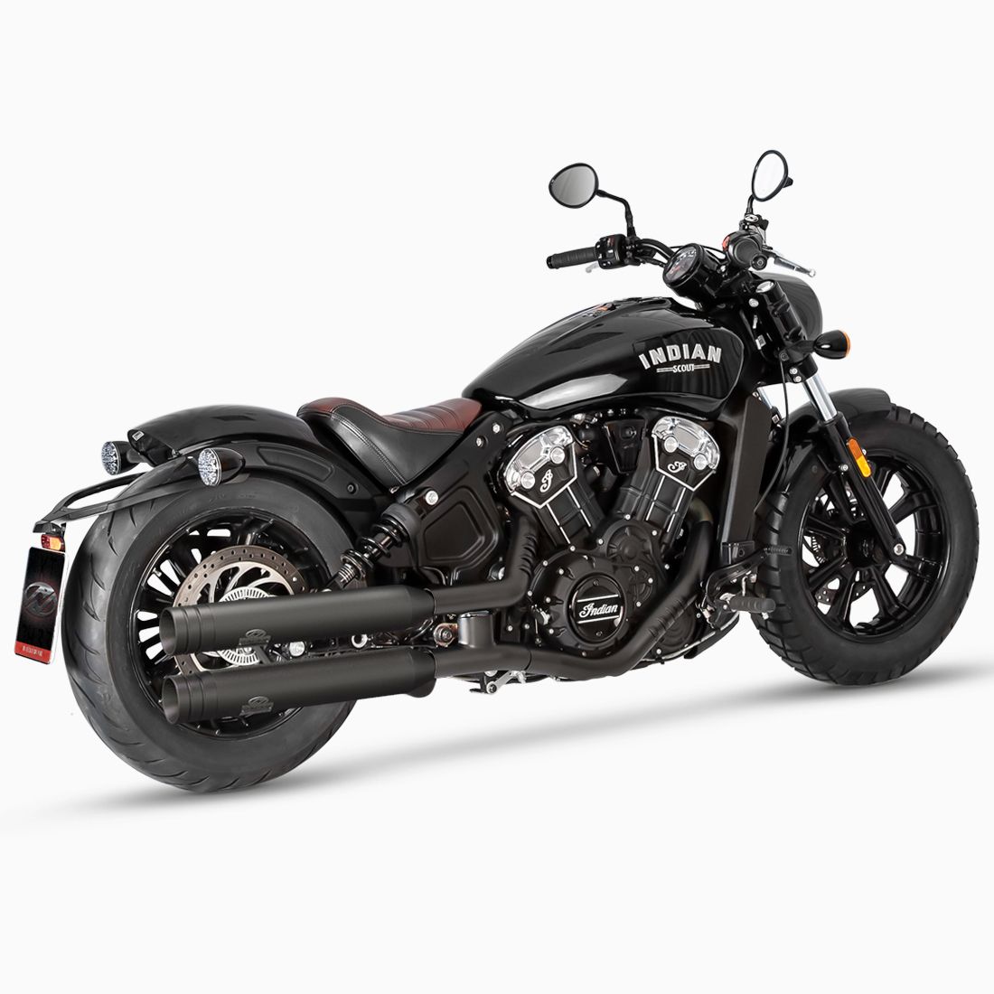 Jekill and Hyde Slip On Exhausts with Electronically Adjustable Noise Level for 2015-2020 Indian Scout / Bobber / Twenty