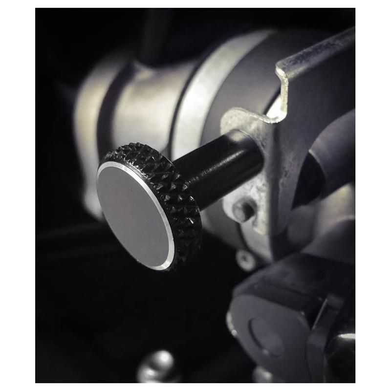 Aluminium Knurled Choke Knob Black for Triumph Models by Motone