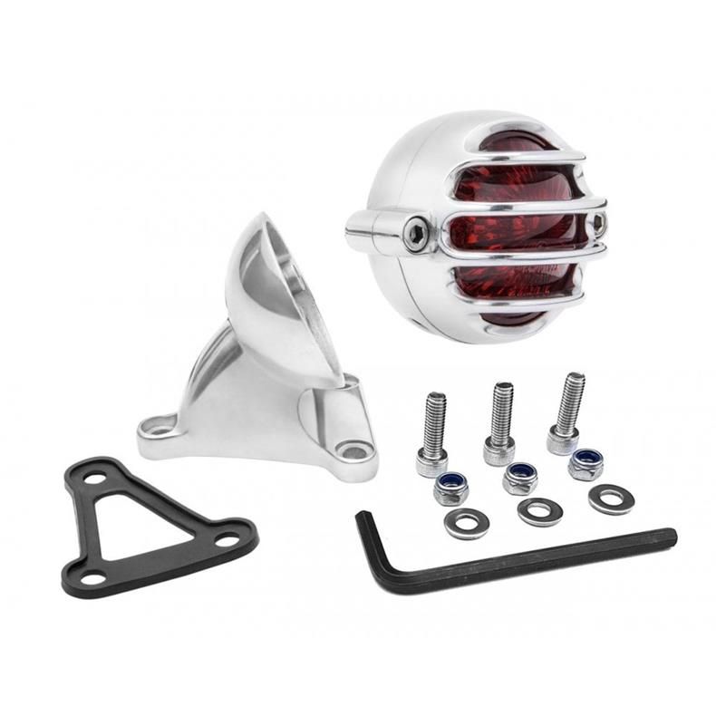 Lecter LED Stop and Tail Light and Fender Mount Kit Polished by Motone