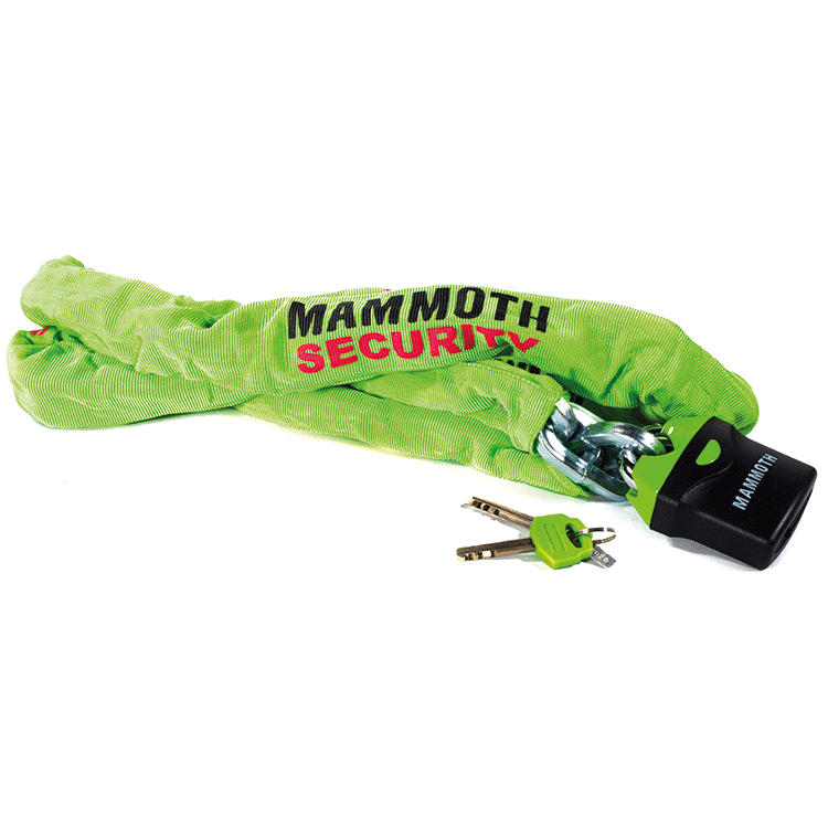 Mammoth 1.8m Lock & Chain For Motorcycles