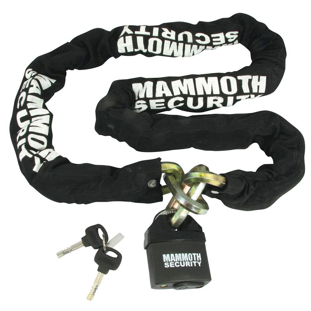 Mammoth 12mm Hexagon Lock & Chain - 1.8m Length For Motorcycles