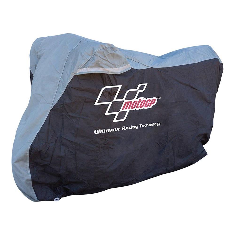 MotoGP Motorcycle Dust Cover - Black/Grey - Medium Fits Up To 600cc