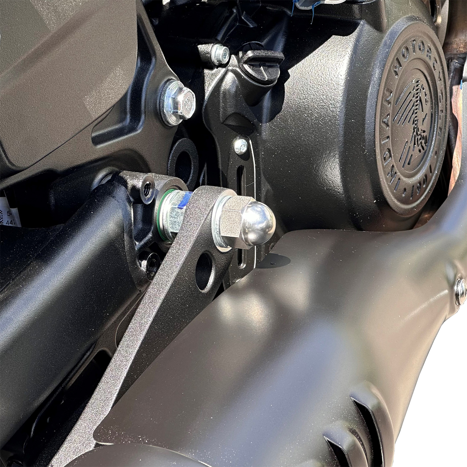 Indian Scout Swing Arm Exhaust Bracket Dome Nut Moore Speed Racing