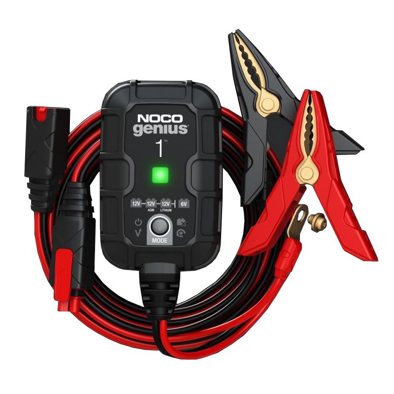 Noco Genius 1 UK Motorcycle Battery Charger 6V 12V Lead Acid & Lithium - 1 amp