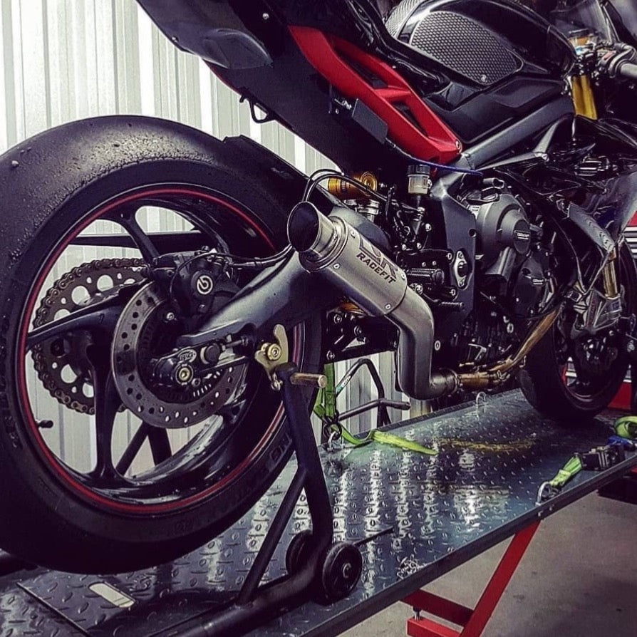 Racefit Growler Exhaust For 2013-2019 Triumph Daytona 675