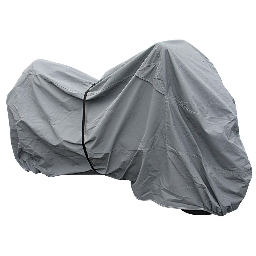 Bike It Premium Motorcycle Rain Cover - Grey -XL Fits 1200cc And Over