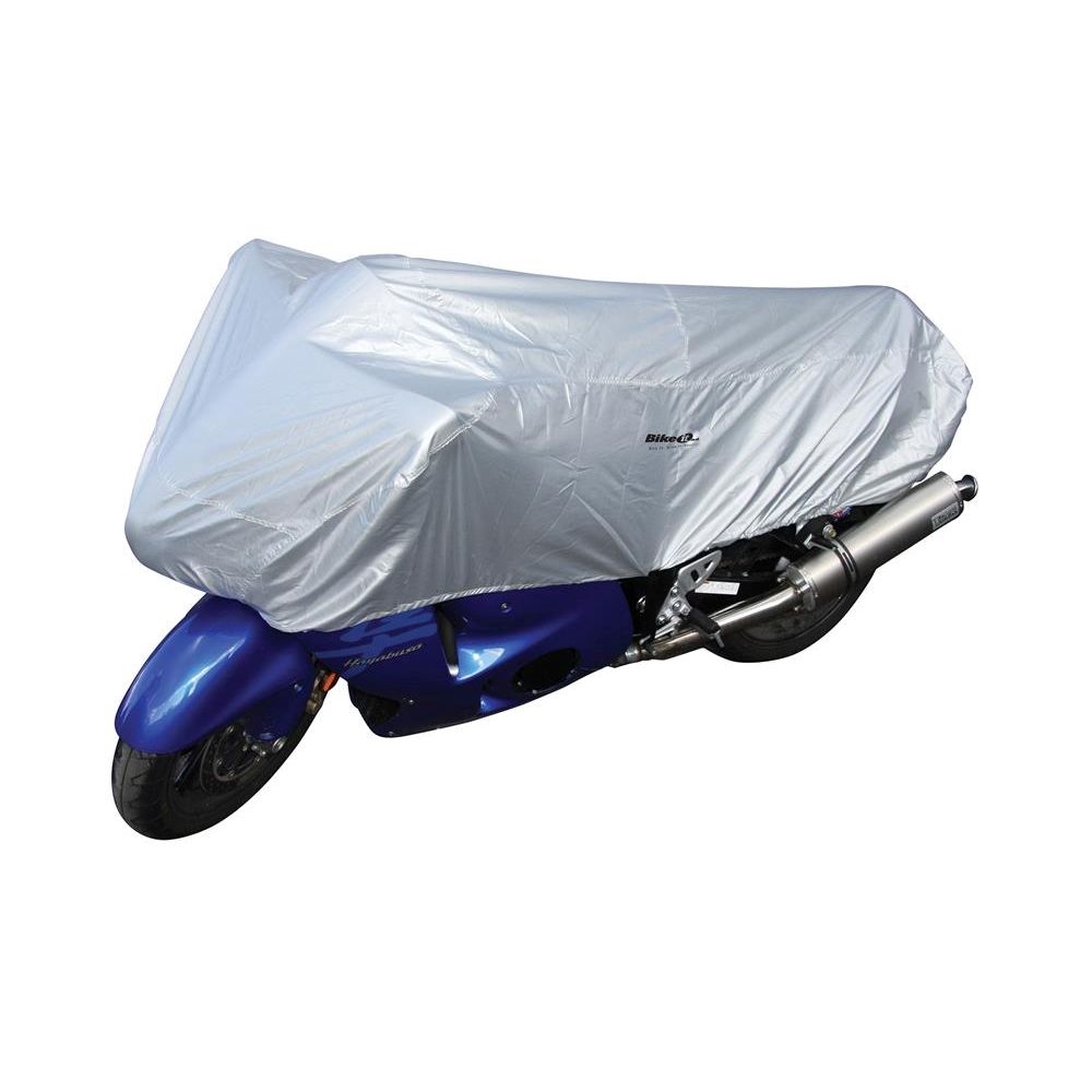 Bike It Motorcycle Top Cover - Silver - Large Fits 750-1100cc