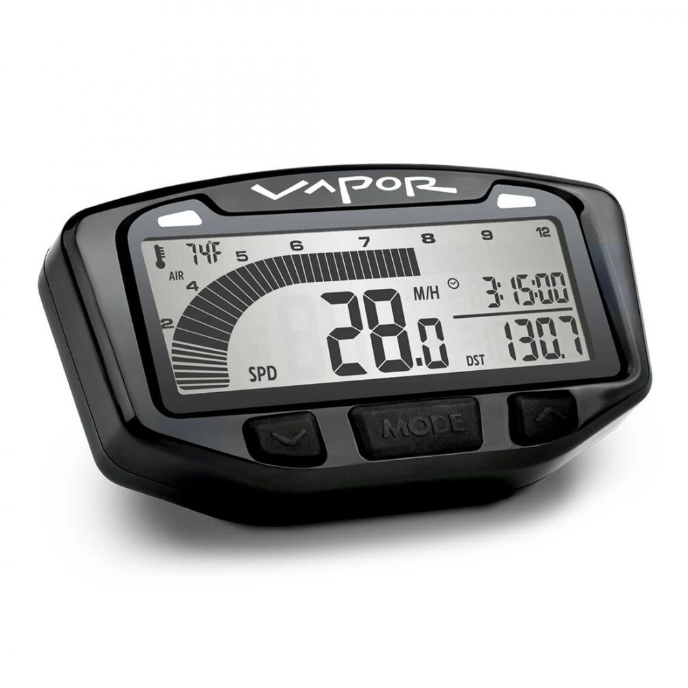 Trail Tech Vapor Stealth Black Speedometer Universal Kit for Inverted Forks