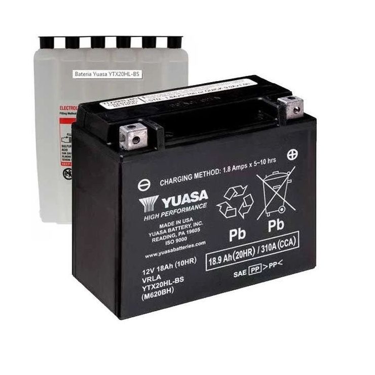 YUASA YTX20HL-BS 12V Motorcycle Battery