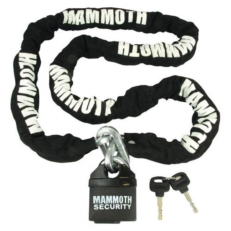Mammoth 10mm Square Lock & Chain For Motorcycles