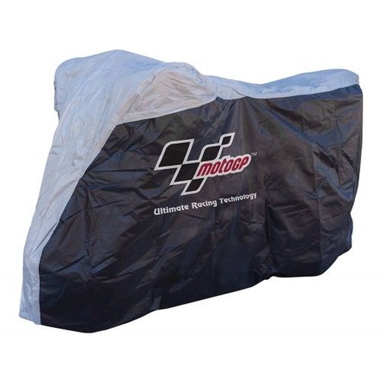 MotoGP Motorcycle Rain Cover - Black/Grey - Medium Fits Up To 600cc