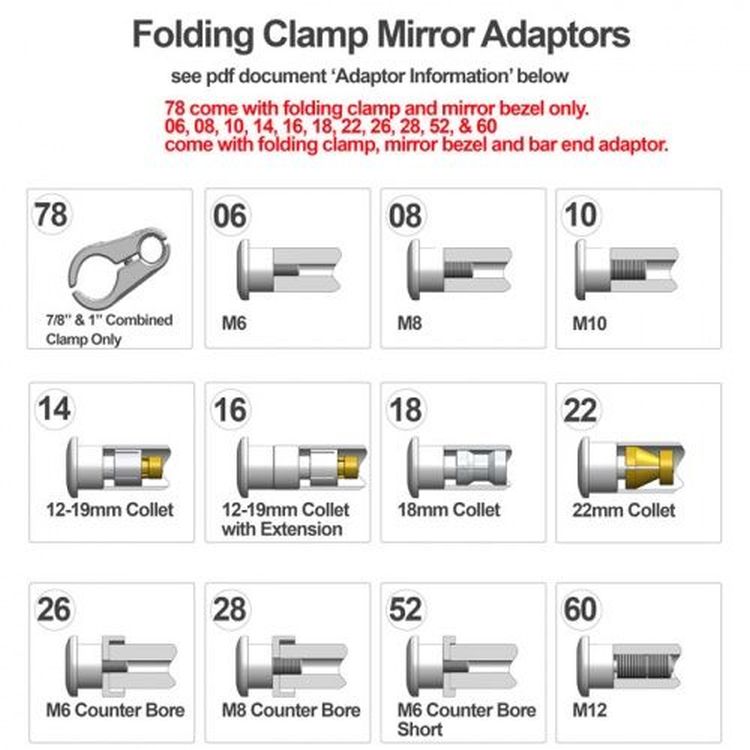 Oberon Folding Clamp Mirror