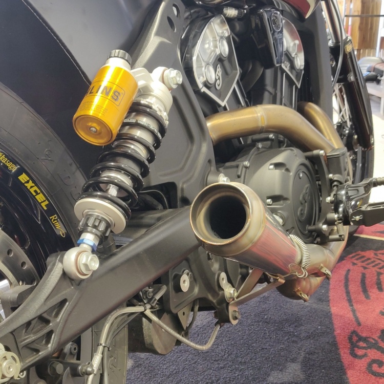 Ohlins Rear Shocks for Indian Scout / Scout Sixty - Moore Speed Racing