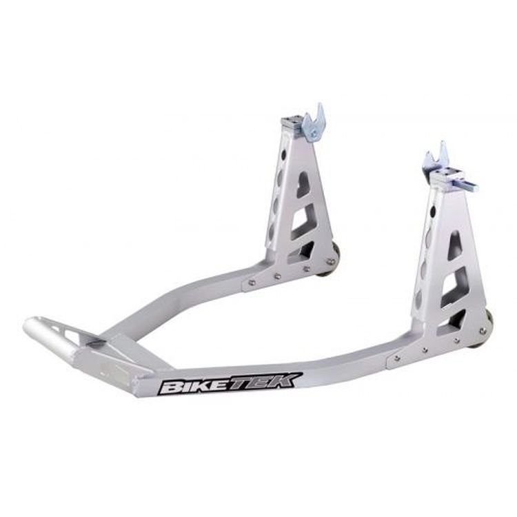 BikeTek Rear Aluminium Box Paddock Stand with Bobbin Adaptors