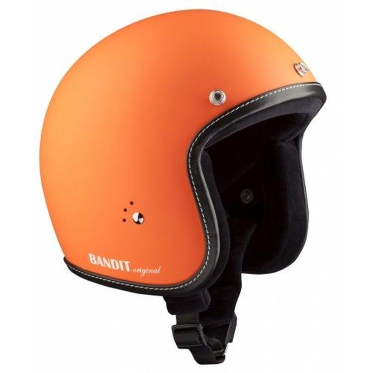 Bandit Jet Premium Matt Orange Open Face Motorcycle Helmet