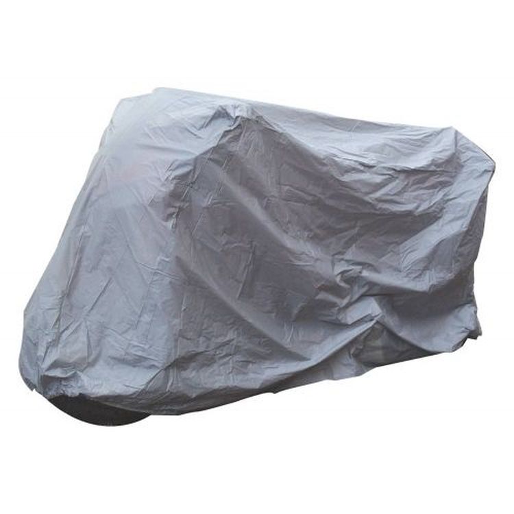 Bike It Motorcycle Standard Rain Cover - Grey - XL Fits 1200cc And Over