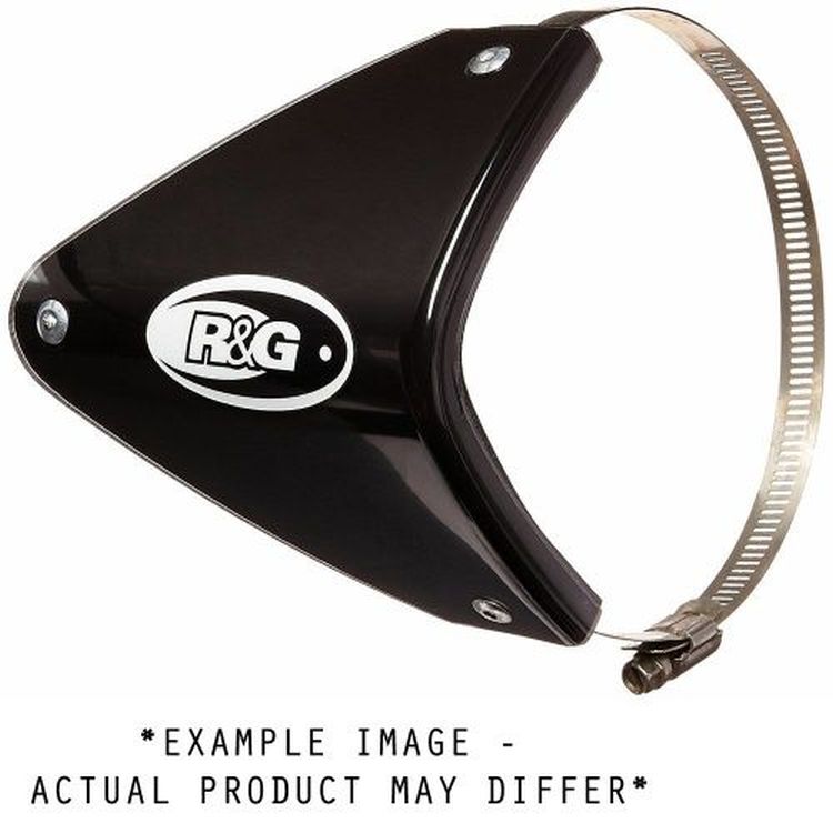 Tri Oval Exhaust Protector - Black - RHS