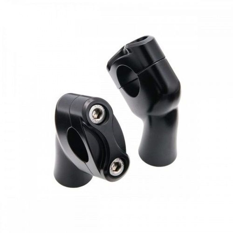 Clear Anodized One Inch Up and Over Risers for 1" handlebars by Motone
