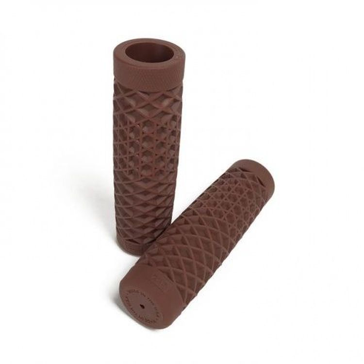 Vans Waffle Handlebar Grips in Brown 1'' 25mm