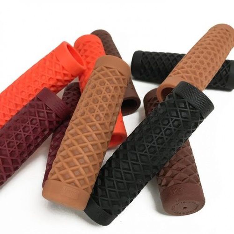 Vans Waffle Handlebar Grips in Gum Tan 7/8 22mm Moore Speed Racing