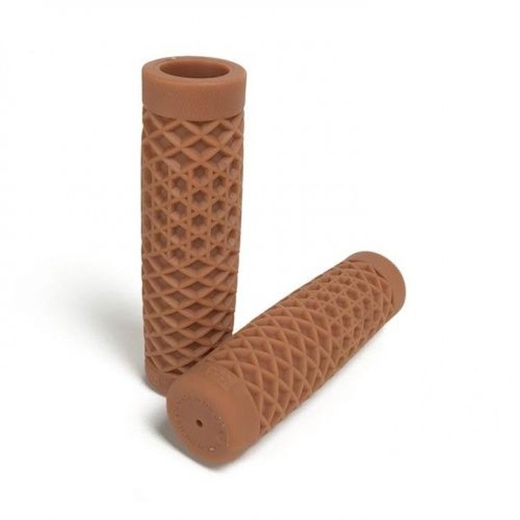 Vans Waffle Handlebar Grips in Gum Tan 1'' 25mm