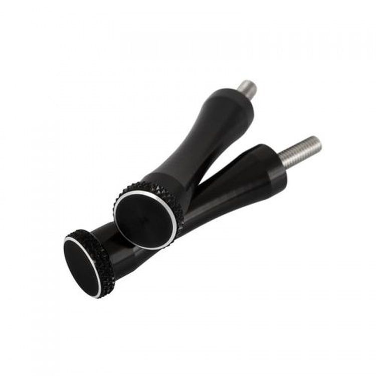 Extra Long Quick Release Aluminium Seat Bolts Black for Triumph Models by Motone