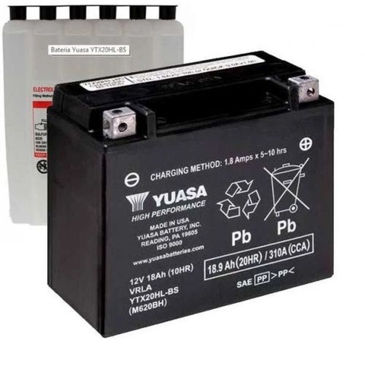 YUASA YTX20HL-BS 12V Motorcycle Battery